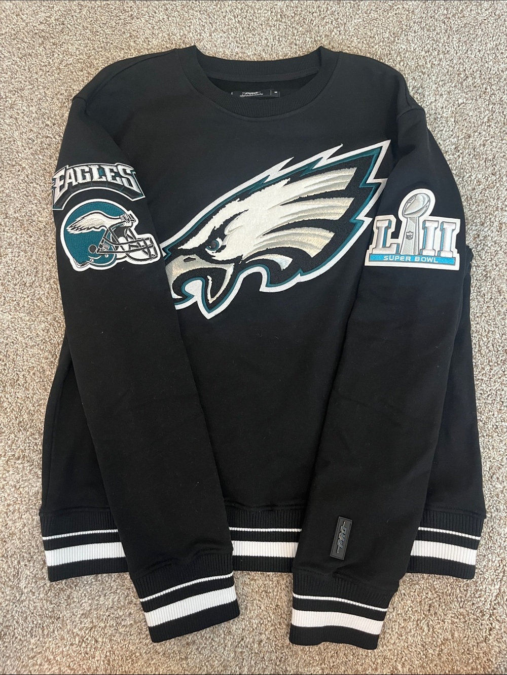 Finish Line Black Philadelphia Eagles Crewneck Sweatshirt